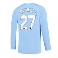 Koszulka piłkarska Manchester City Matheus Nunes #27 Strój Domowy 2023-24 tanio Długi Rękaw
